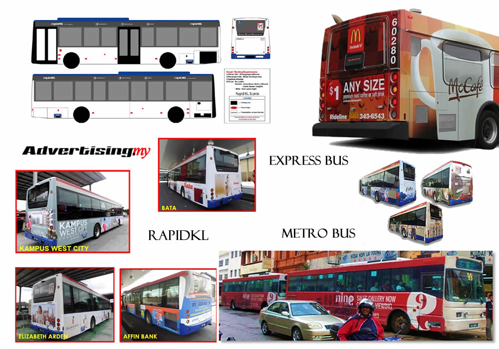Bus Advertising RapidKL Express Metro Malaysia