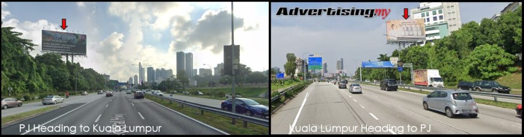 Federal highway billboard unipole