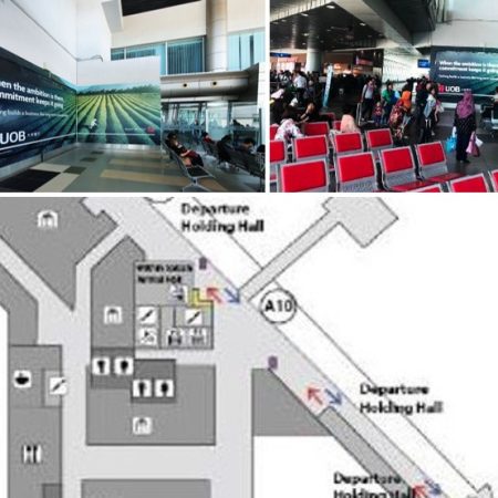 KKIA Kota Kinabalu Airport DOMESTIC DEPARTURE WALL GRAPHIC