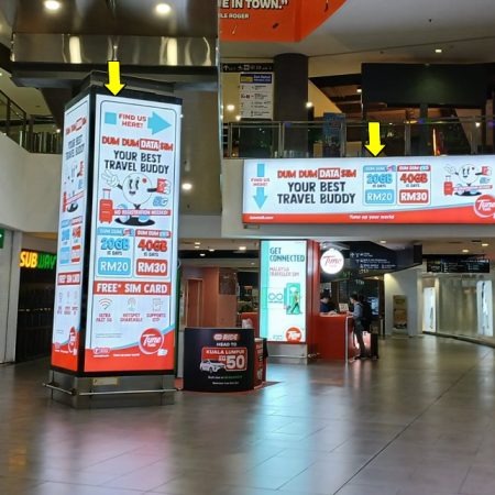 KLIA2 Arrival Gateway PILLAR & HORIZONTAL LIGHTBOX