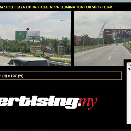 KLIA ekspressway KM1.1 Unipole