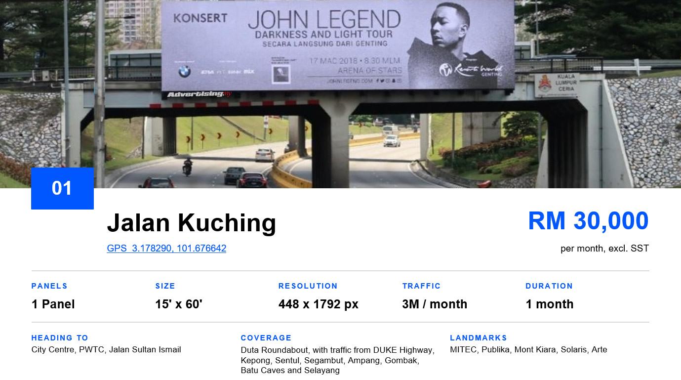 dooh jalan kuching Advertising